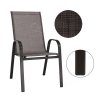 Stohovatelná židle ALDERA (odstín tmavě šedá/černá)