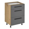 Spodní skříňka LANGEN D60S3 (Barva dub artisan)