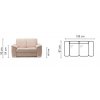 wymiary Barello sofa 2