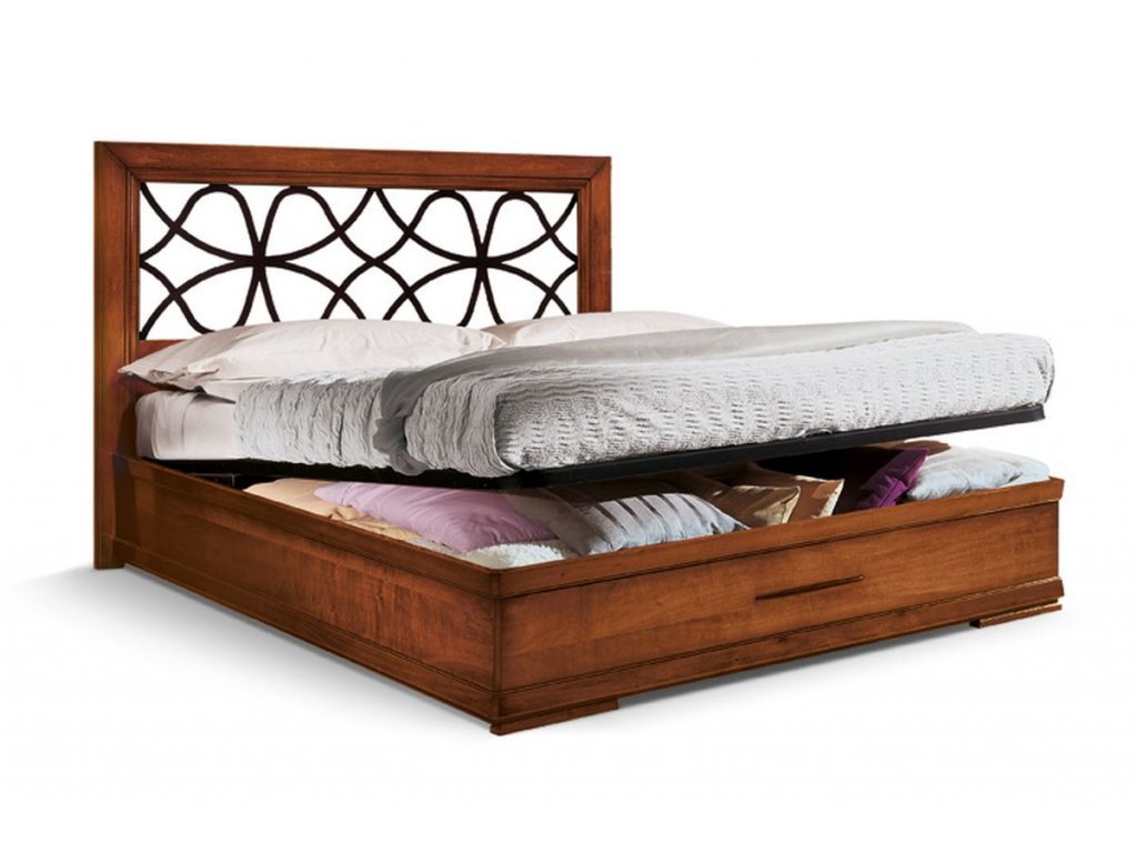 Manželská postel s úložným prostorem 160x200 cm VAR2084 C otevřená