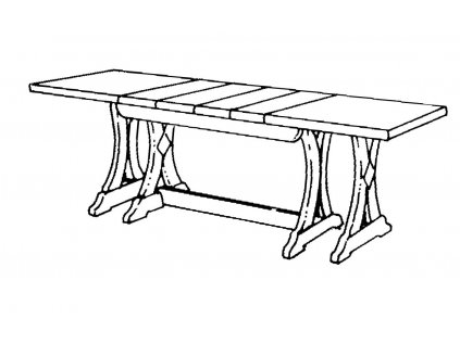 Jídelní stůl rozkládací 160x85 ZA743/B