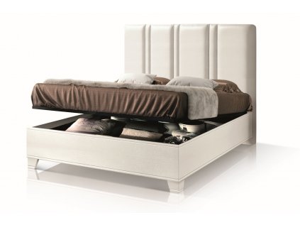 Čalouněná postel 160x200 s úložným prostorem P 4236 160 bílá