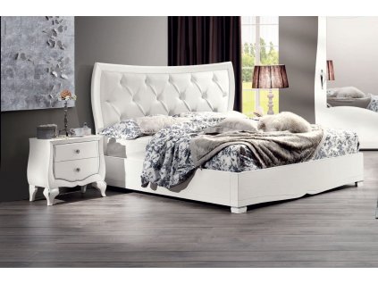 Noční stolek dřevo 57x58x38 cm P 4560 s postelí