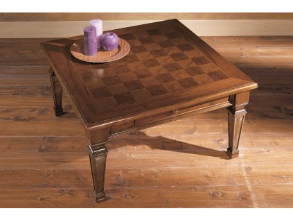 Konferenční stolek s šachovnicí 90x90 cm VAGH861