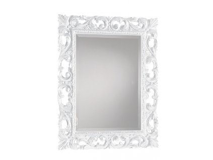 Bílé zrcadlo 74x94 cm ZA2188
