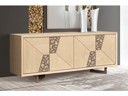 Dřevěná komoda 236x89x54 cm P-7012