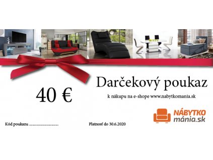 DARČEKOVÁ POUKÁZKA 40€
