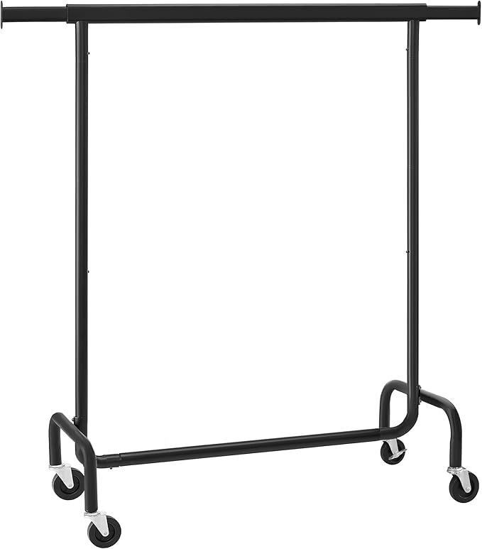 SONGMICS Mobilný vešiak na oblečenie, 150 x 160 cm, čierny