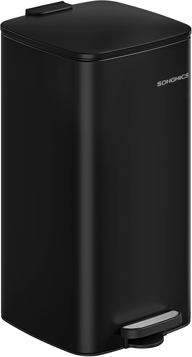 SONGMICS Odpadkový kôš, 30 l, čierny