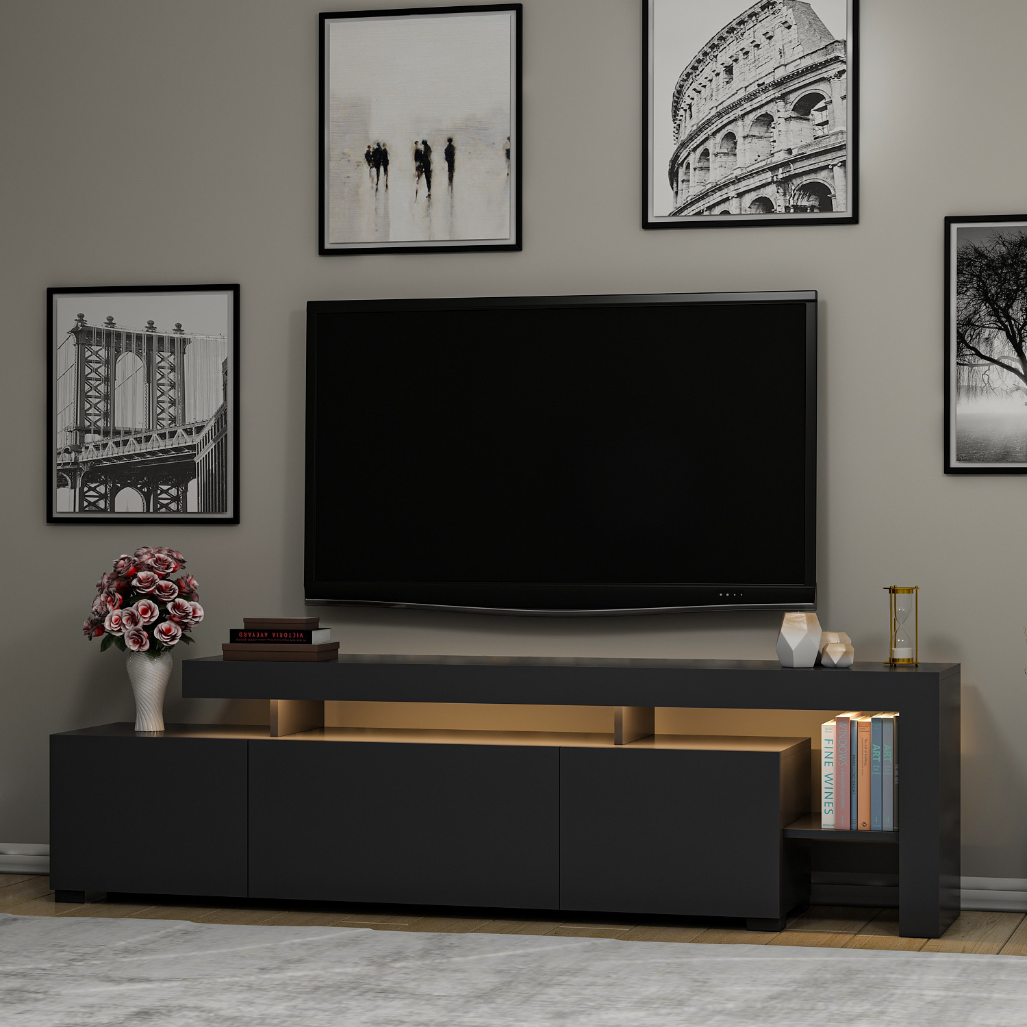 TV stolík BELIZ antracit