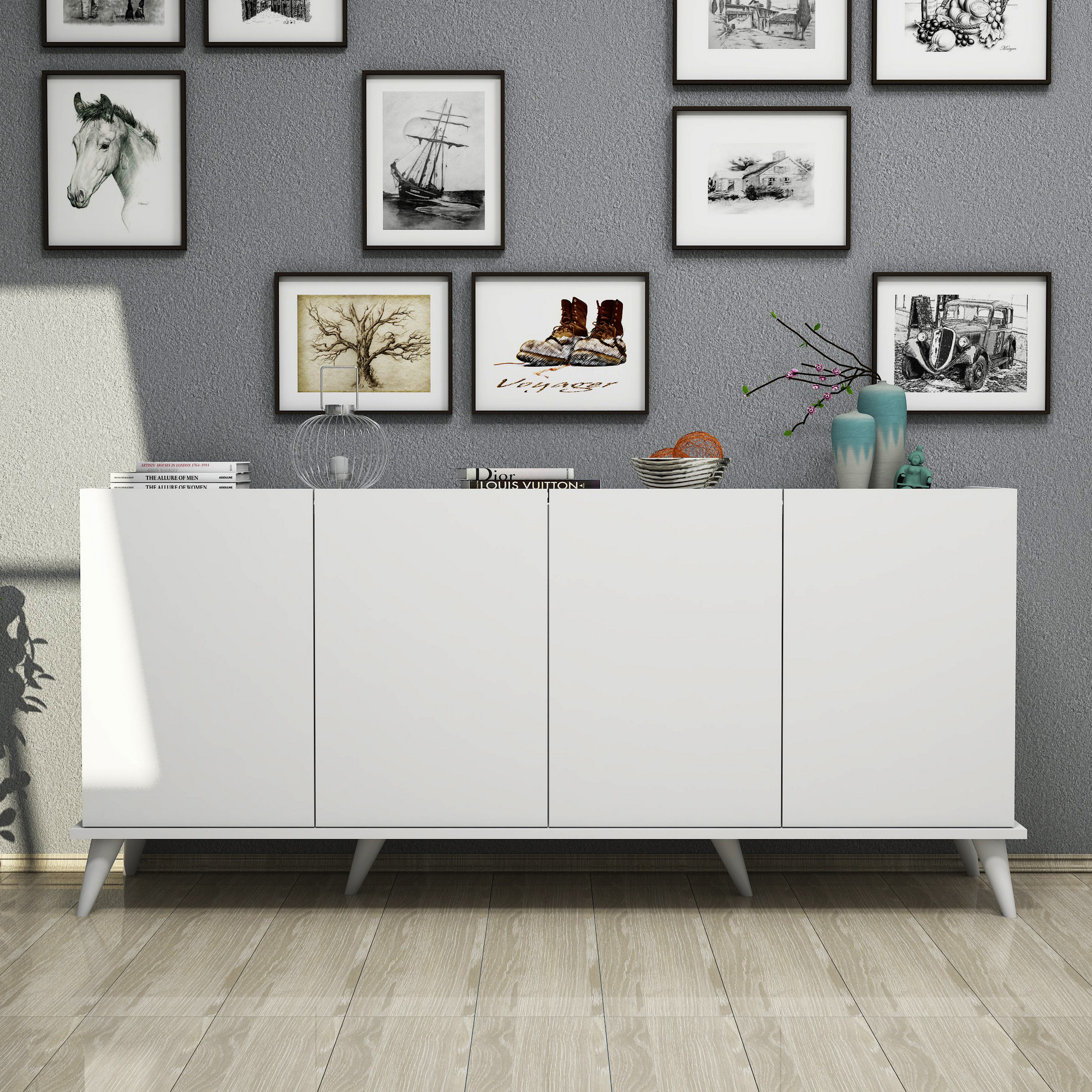 Komoda ELEGANTE, biela