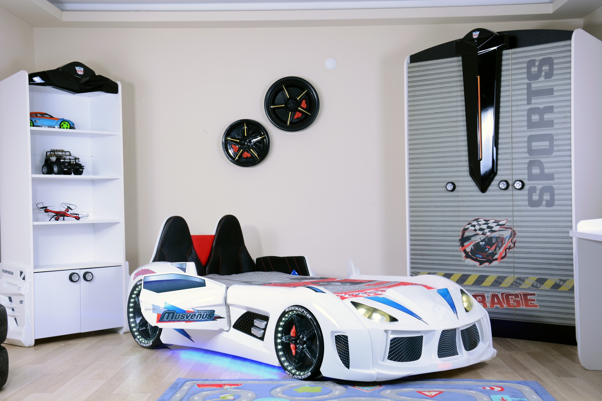 E-shop ASIR Detská posteľ auto CAR biela