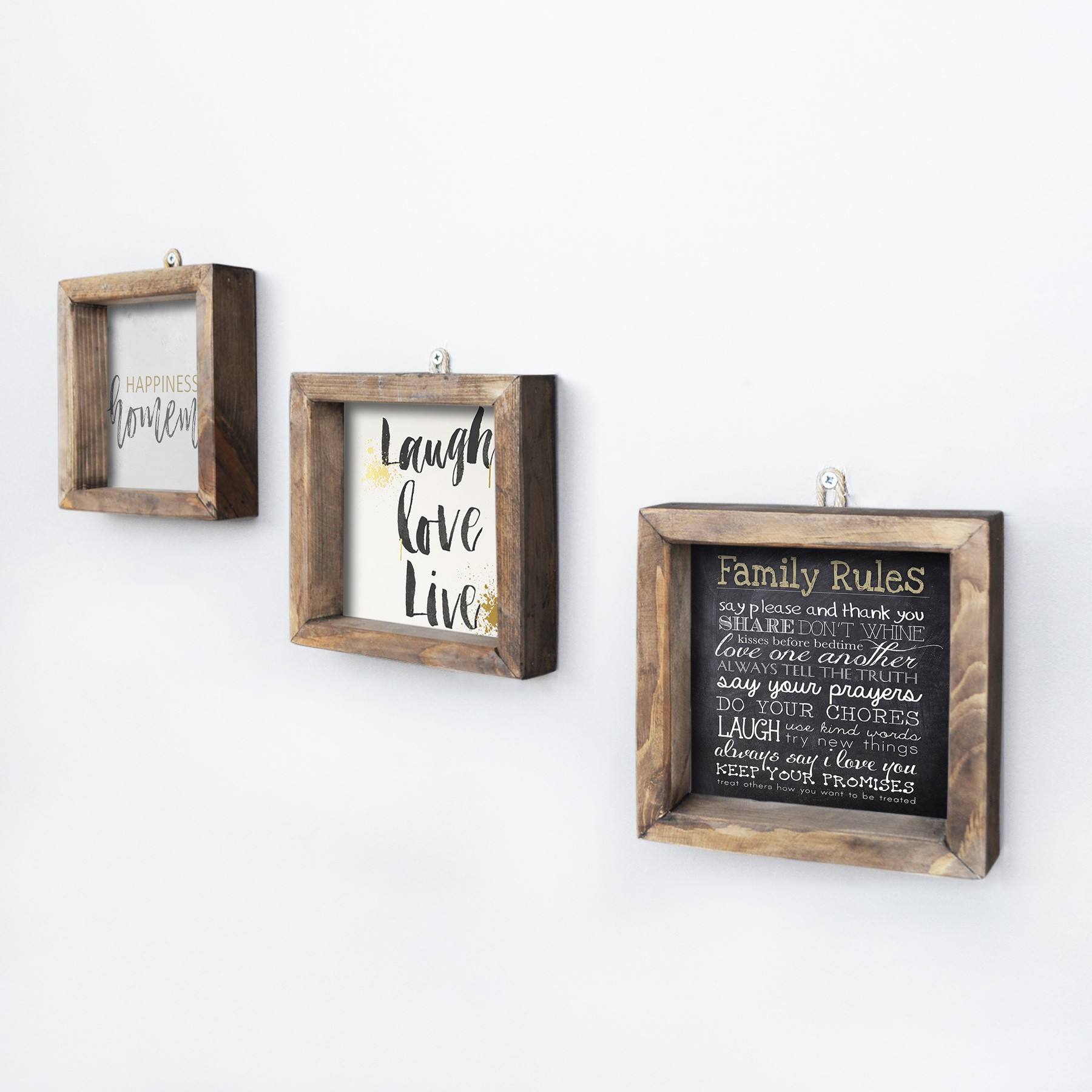 Dekoratívne obrázky na stenu LABELS 15 cm MDF