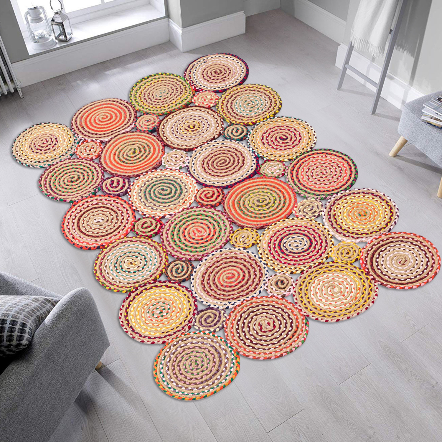 ASIR Koberec 120 x 180 CIRCLES oranžová