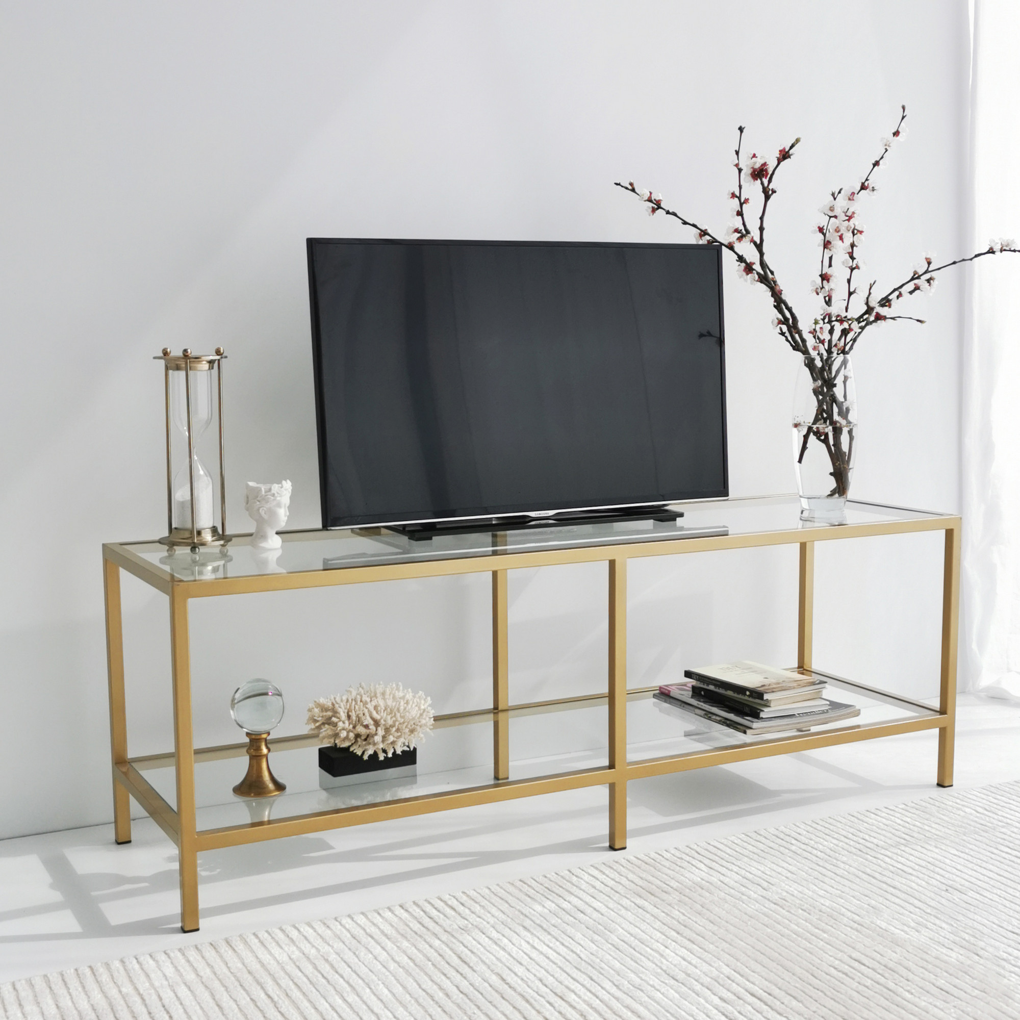 TV stolík BASIC zlatý