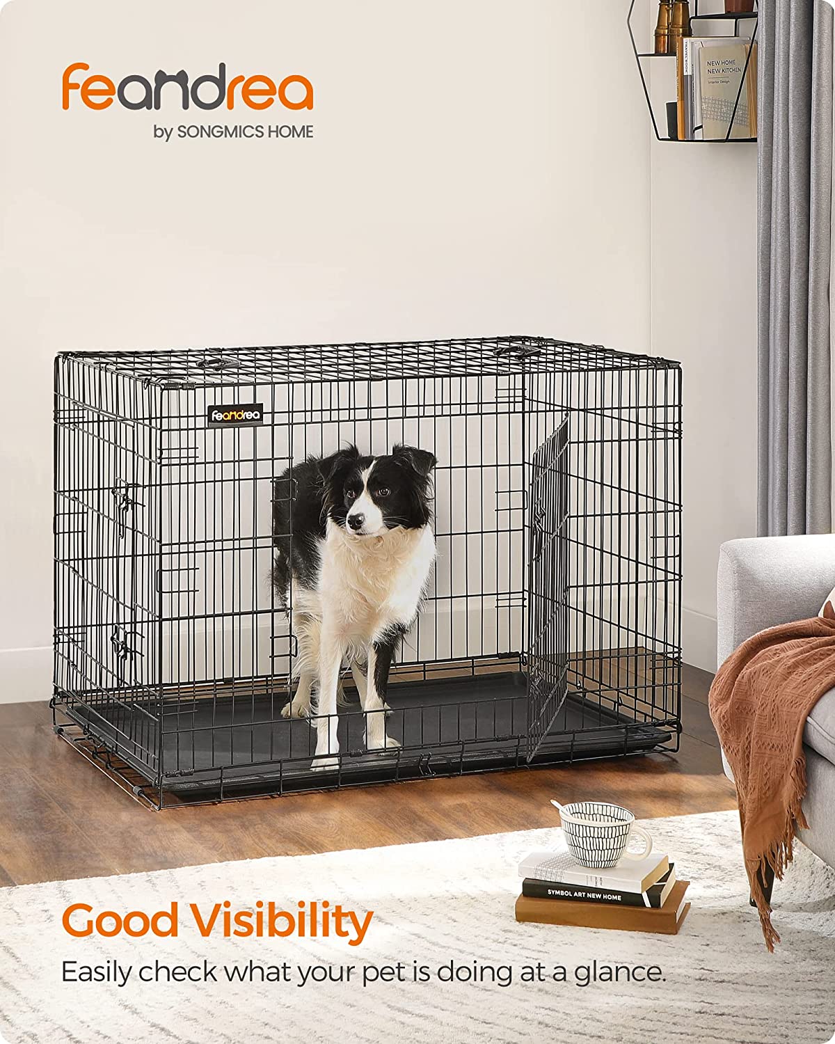Klietka pre psa XL 106 x 70 x 78 cm