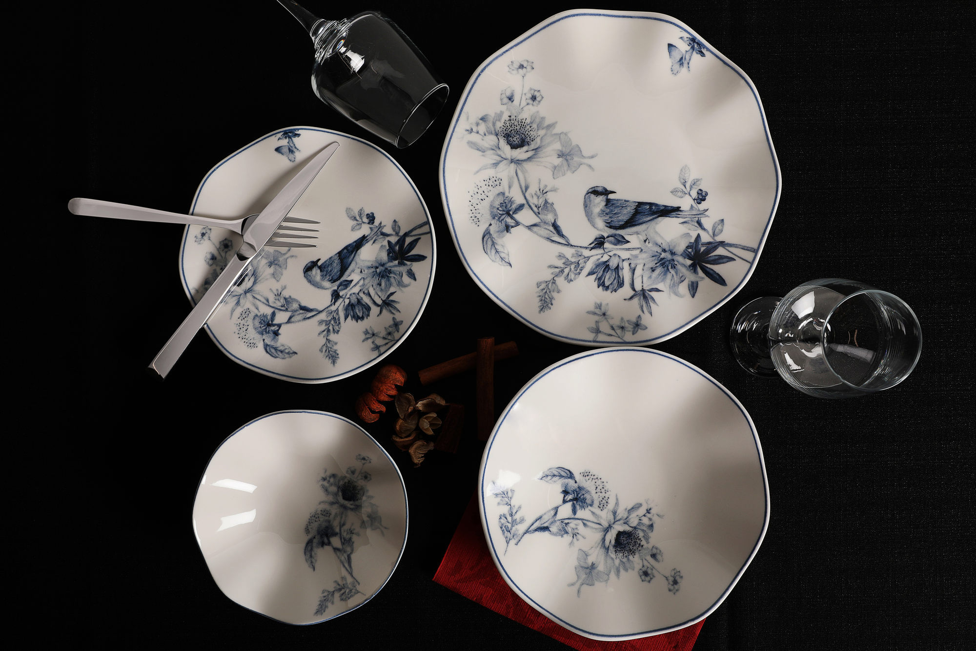 ASIR Porcelánová jedálenská súprava 24 ks BIRD
