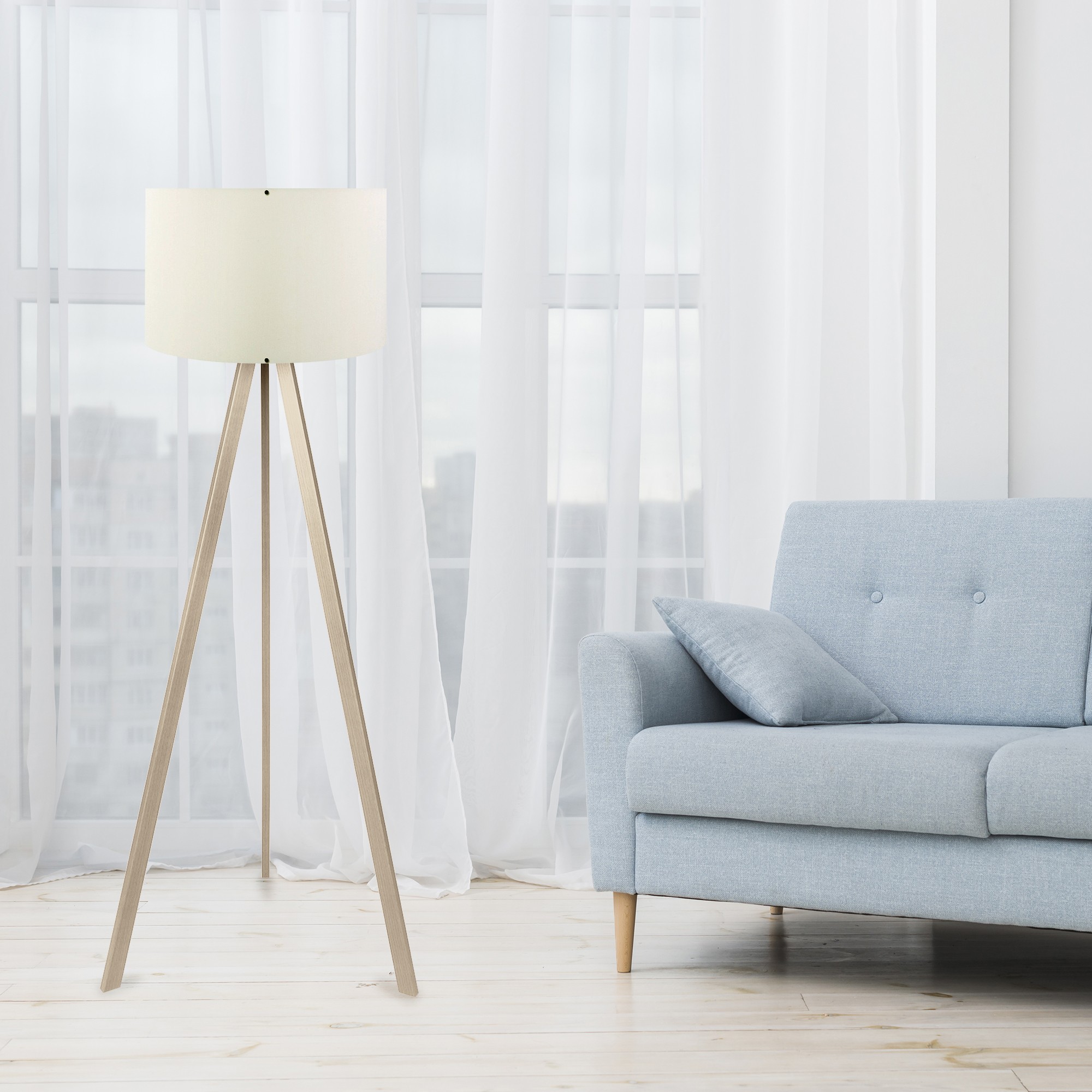 ASIR Stojacia lampa AYD-1524 krémový dub