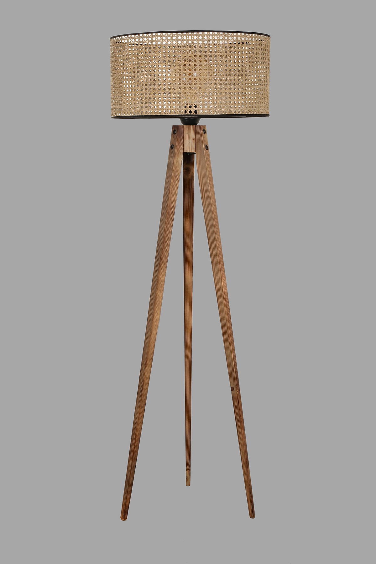 ASIR Stojacia lampa TRIPOD hnedá
