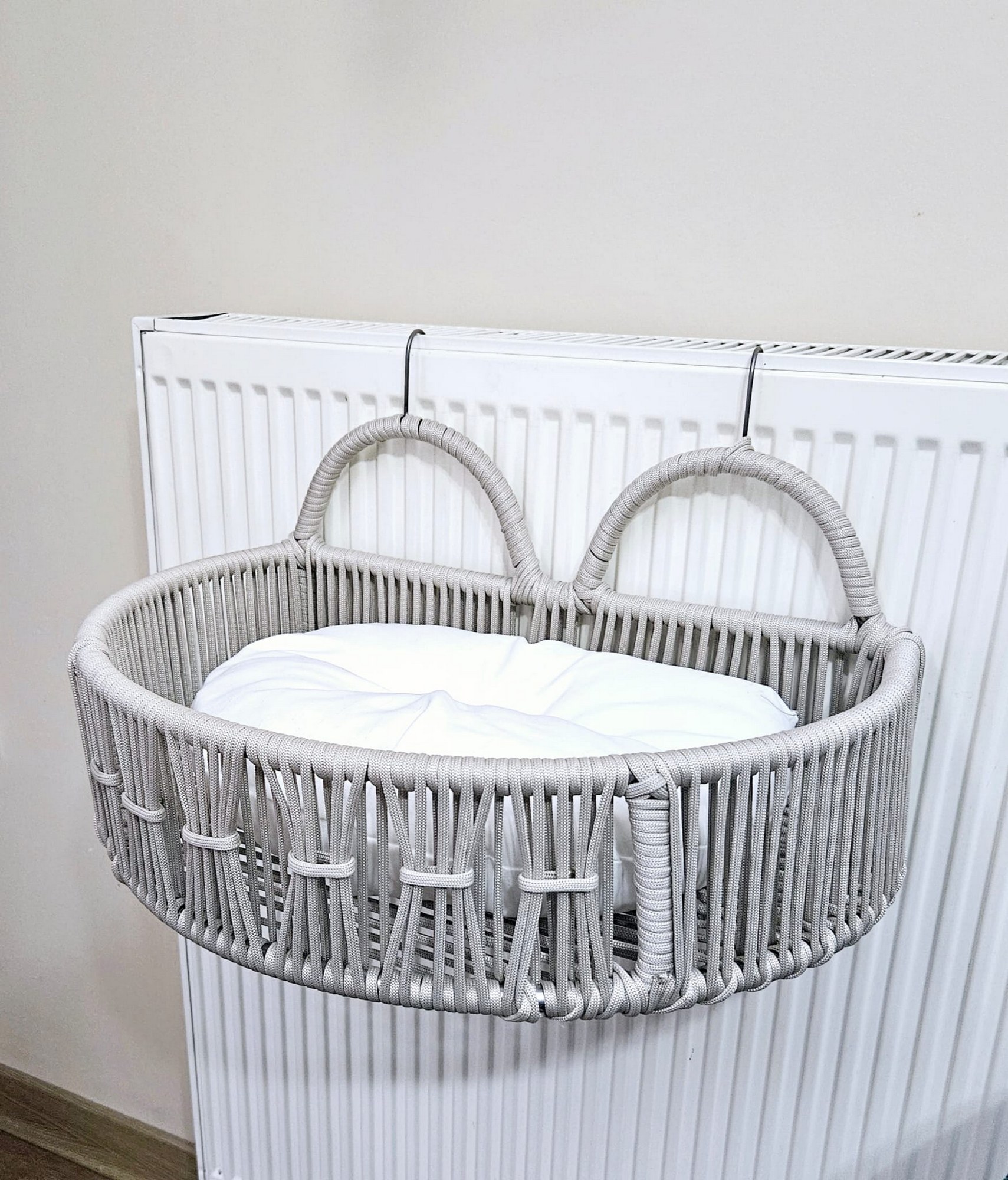 ASIR Závesný pelech pre mačky PETI krémový 51 cm