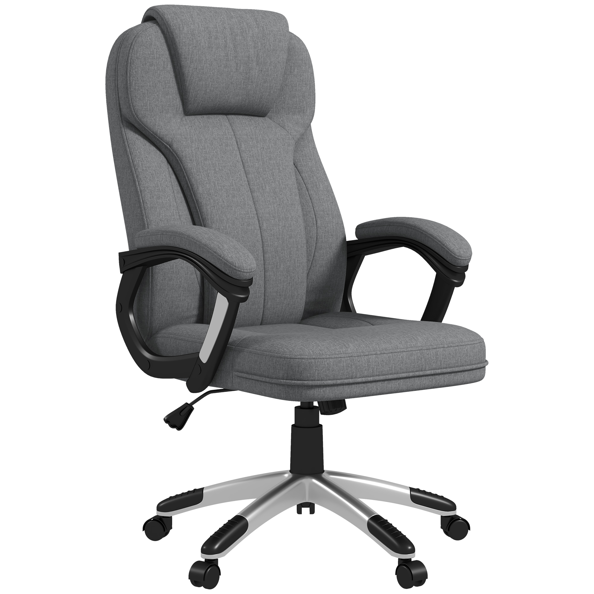 VINSETTO Kancelárske kreslo s funkciou hojdania 66 x 75 x 110-120 cm sivé