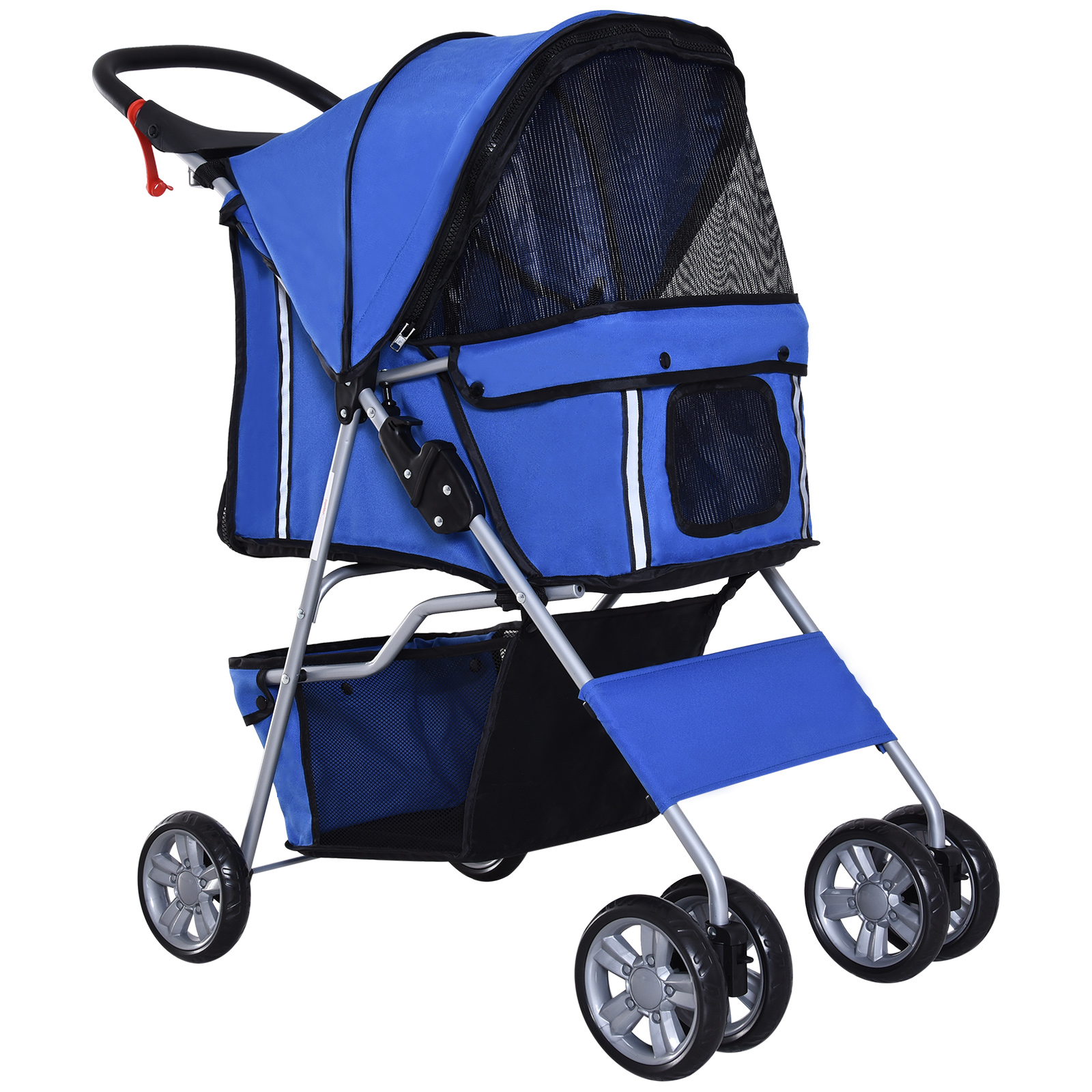 PAWHUT Kočík pre psov do 10 kg JOGGER skladací modrý