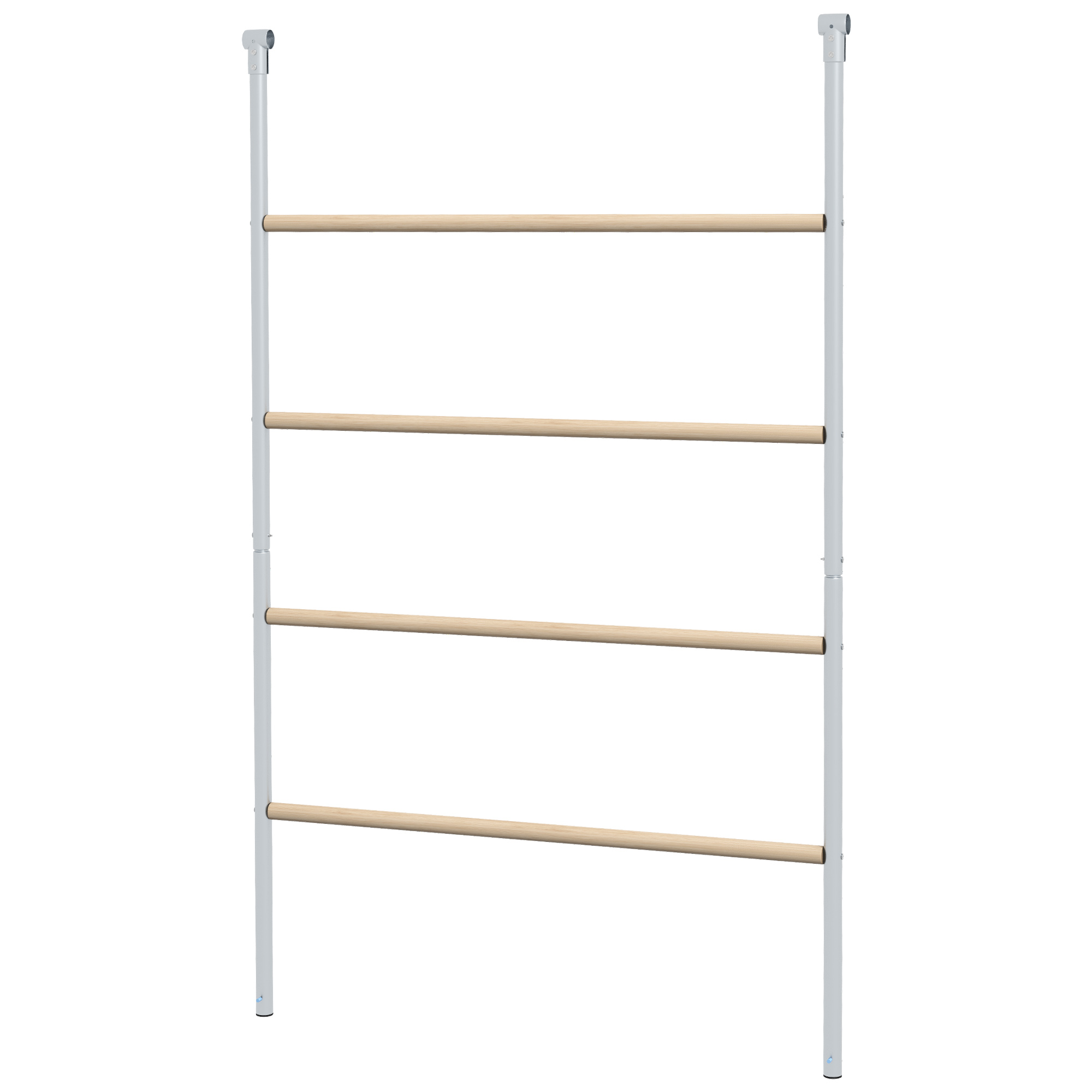 PAWHUT Hniezdny rebrík pre sliepky 4 poschodia kovový prírodné drevo