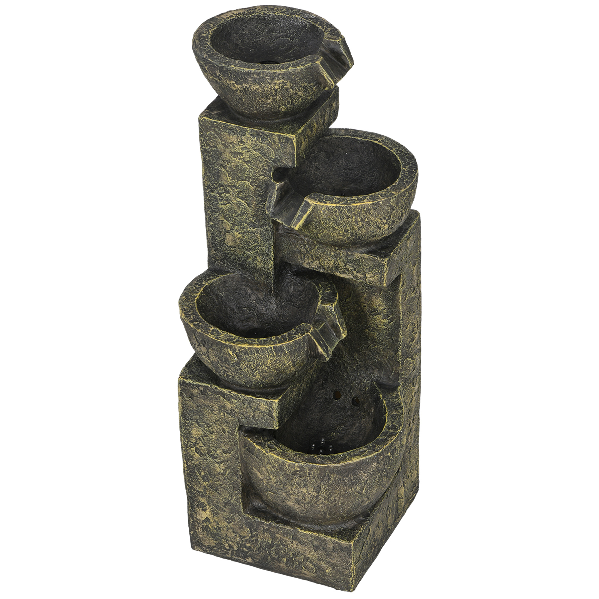 OUTSUNNY Záhradná fontána s nastaviteľným štvorstupňovým prietokom