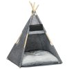 Pelíšek pro kočky TEEPEE 58 x 58 x 80 cm šedá