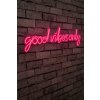 Nástěnný neonový nápis led GOOD VIBES ONLY růžová
