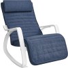 houpací židle křeslo modré LYY011Q01 SONGMICS