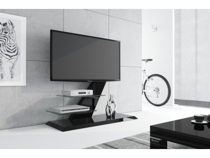 Televizní stolek VENTO (černý)