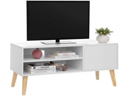 TV stolek stojící bílý 110 cm