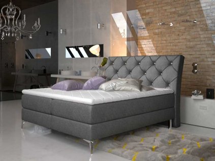 Čalouněná postel ADEL Boxsprings 160 x 200 cm (Provedení Dora 96)