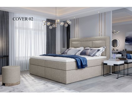 Čalouněná postel VIVRE, 140, 160, 180 x 200 cm, provedení Cover 02