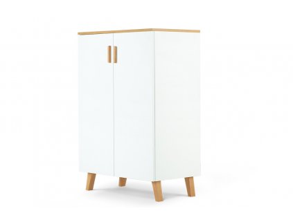 bílá skříňka skandinávský design