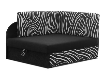 Rozkládací dětská pohovka FANIS vzor zebra 01