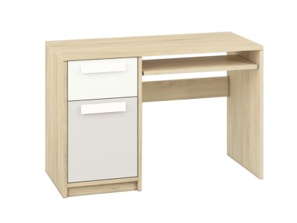 Psací stůl PONGO buk bílý světle šedý 119 x 79 x 55 c