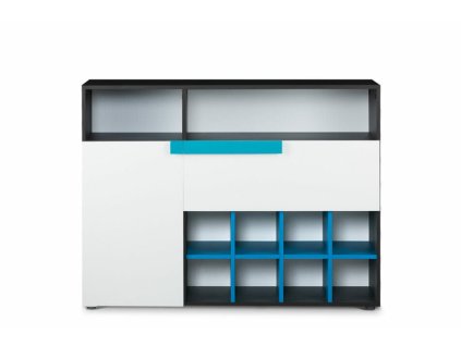 komoda shibu grafit bila modra 121 x 91 x 35 cm 1
