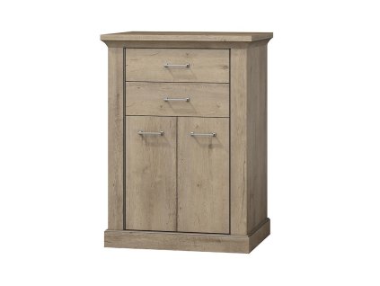 Komoda VETIS 2 zásuvky dub 82 x 127 x 42 cm