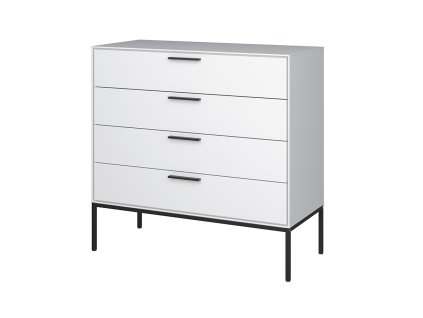 komoda SLIMLINE bílá černá02