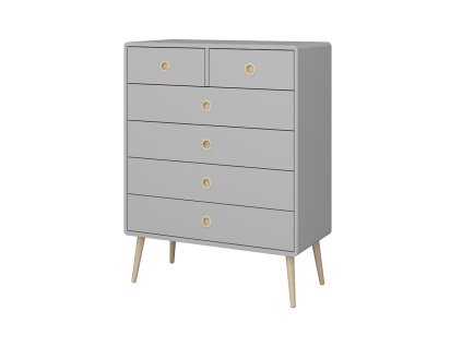 komoda SOFTLINE šedá07