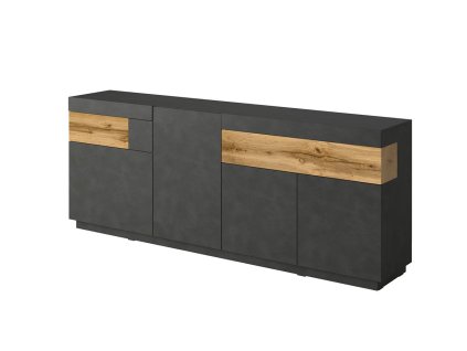 komoda SILKE antracit dub0505