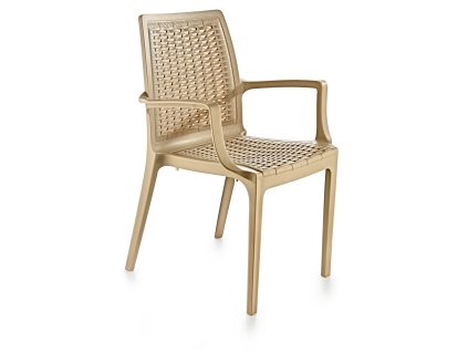 Zahradní židle RATTAN cappuccino