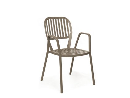 Zahradní židle STRIPE cappucino