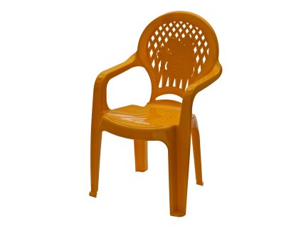 Dětská zahradní židle MODERN oranžová