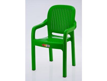 Dětská zahradní židle STRIPE zelená