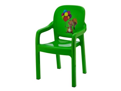 Dětská zahradní židle PATTERN zelená