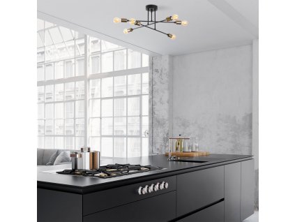 Lustr FLEUR - 1501 černá