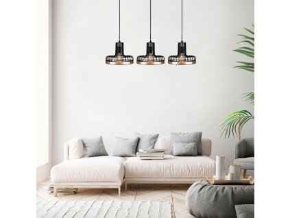 Lustr FELLINI - MR - 774 černá měděná